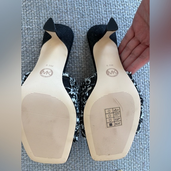 Michael Kors Tessa Frayed Denim Mule Sandals – Size 8.5 brand new - Picture 9 of 13